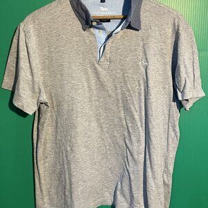 Harmont & Blaine Polo Shirt – 3XL Regular Fit – Light Gray w/ Contrast Collar –